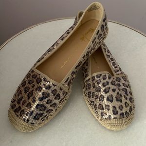 Franco Sarto The Artists Collection, Sparkly Sequin Leopard print espadrilles